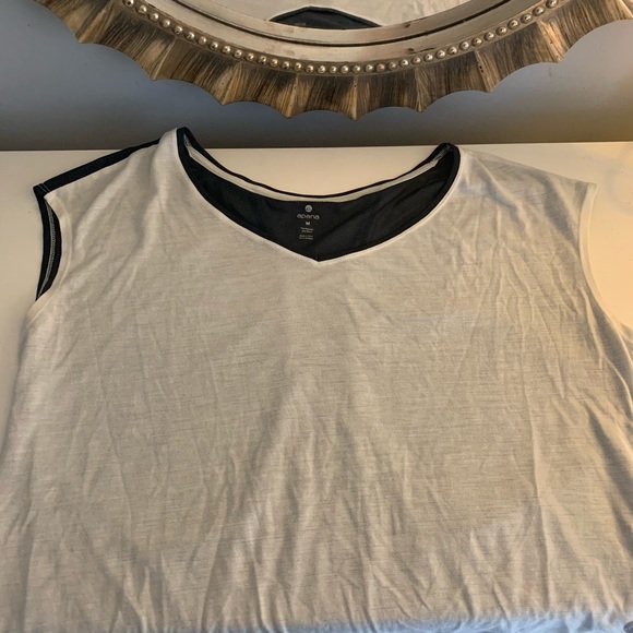 Apana Layered Back Mesh Loose Tunic - Picture 2 of 4